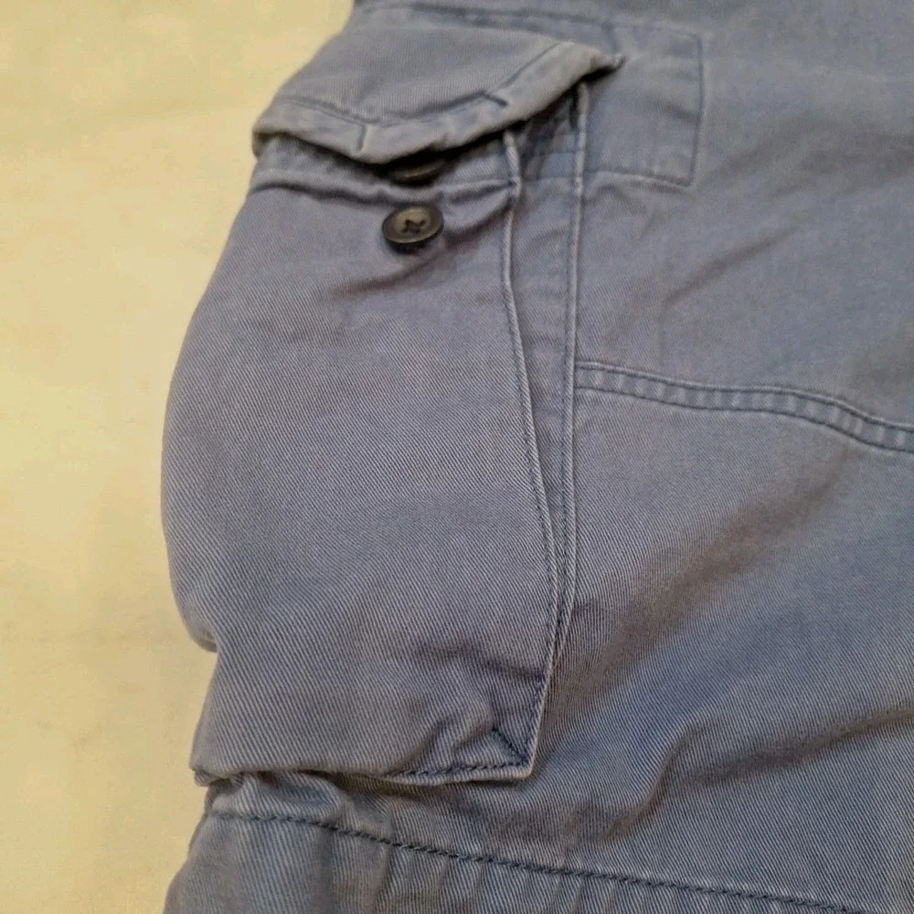 Polo Ralph Lauren Y2K Cargo Shorts Sz 30‎ Blue Cotton Utility Gorpcore Preppy